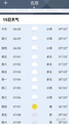 晚晴天气截图2
