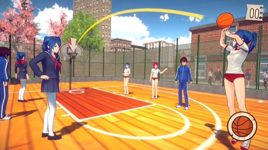 动漫高学校女孩生活3D免费版图2