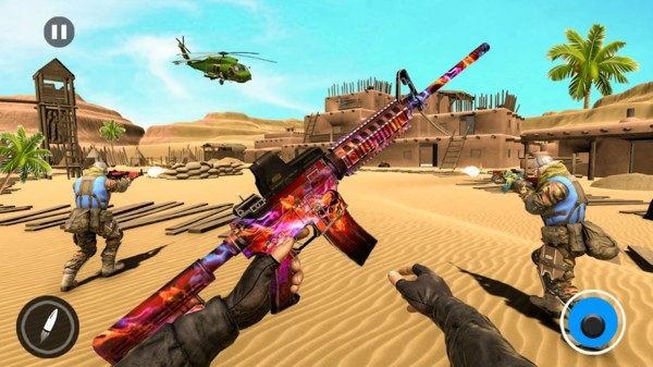 真正的枪战射击(1)