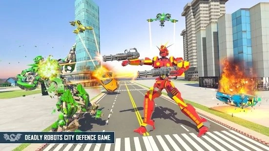 龙汽车机器英雄(Dragon Robot Car transform Robot)游戏完整版