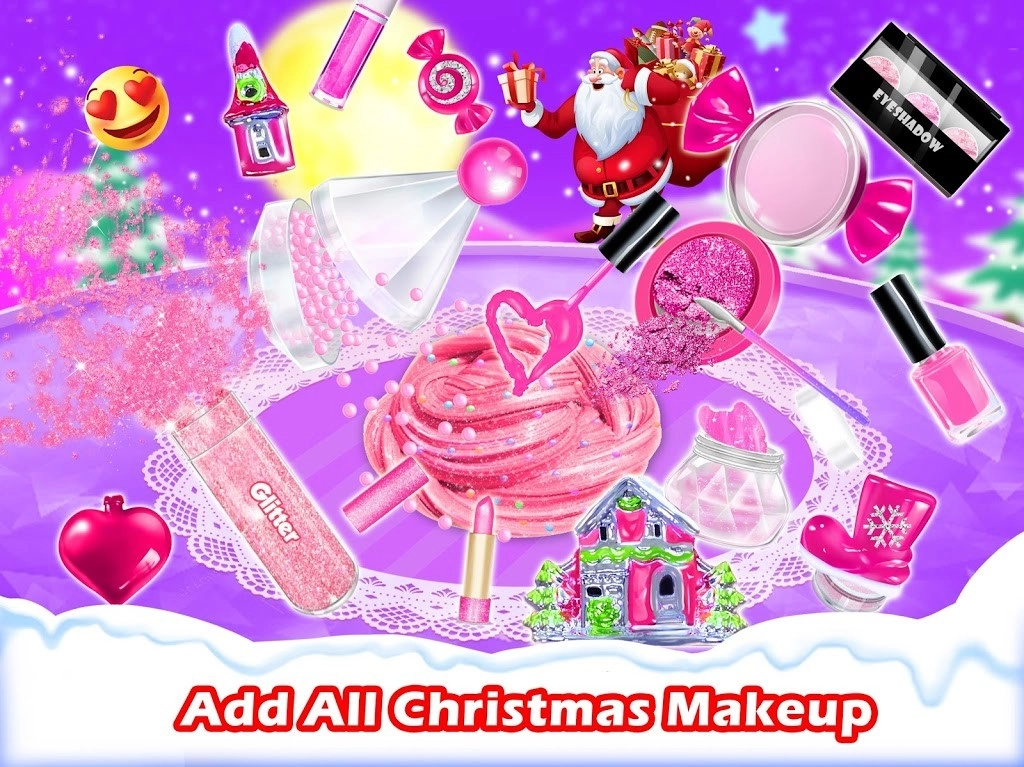 粉色圣诞彩妆史莱姆手机免费版
