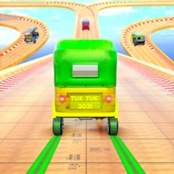 三轮奥拓坡道竞赛(Tuk Tuk Rickshaw 3D Stunt: Free Stunt Games 2026)