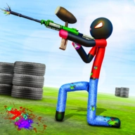 火柴人彩弹射击(Stickman Paintball Shooting)原版