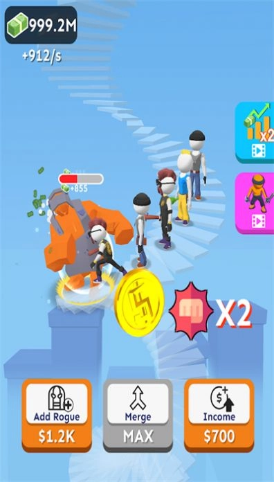 闲置楼梯撞击者(Idle Staircase Strikers)