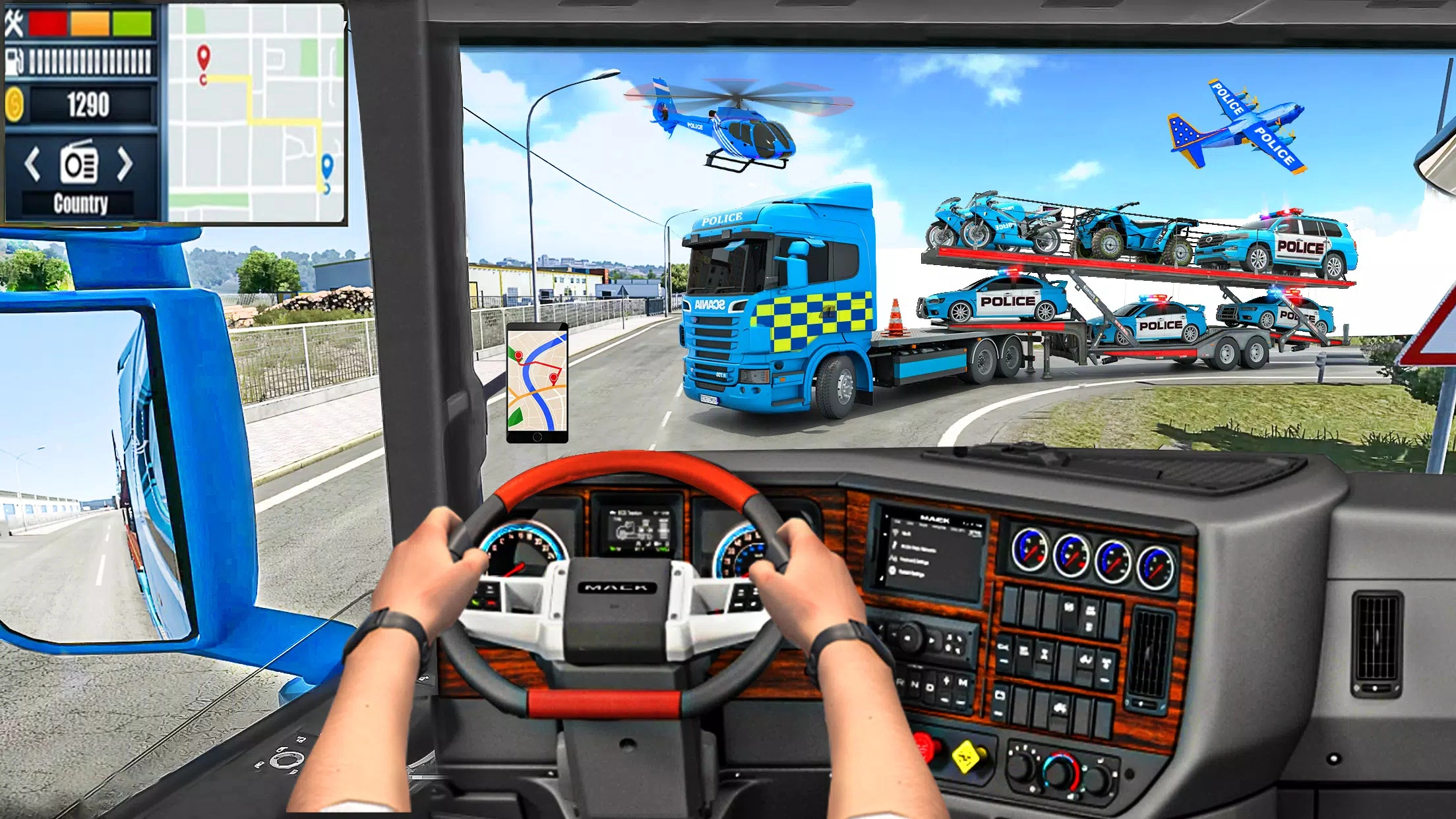 警察运输车(US police Cars Transport truck)无广告版(3)