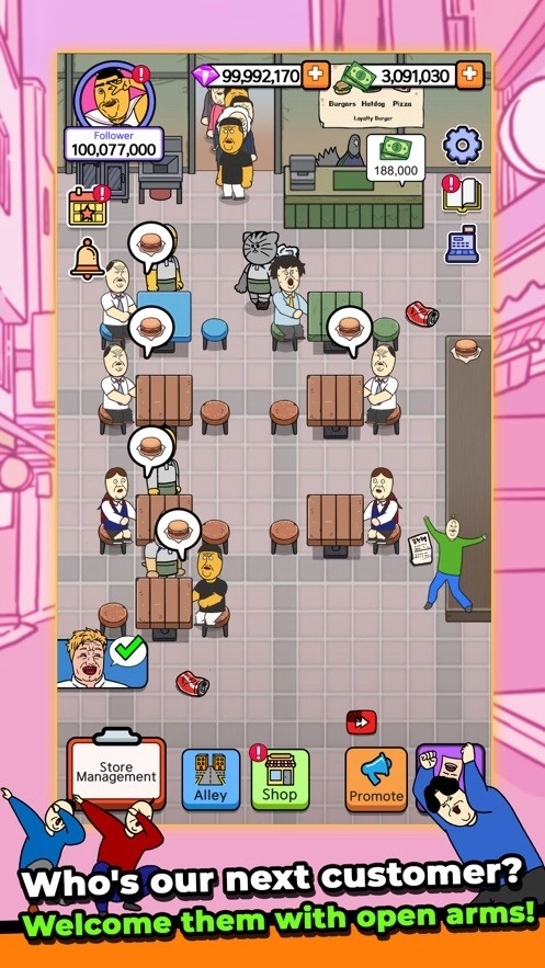 巷弄食堂大亨(jjaltoon Tycoon)安卓版(1)