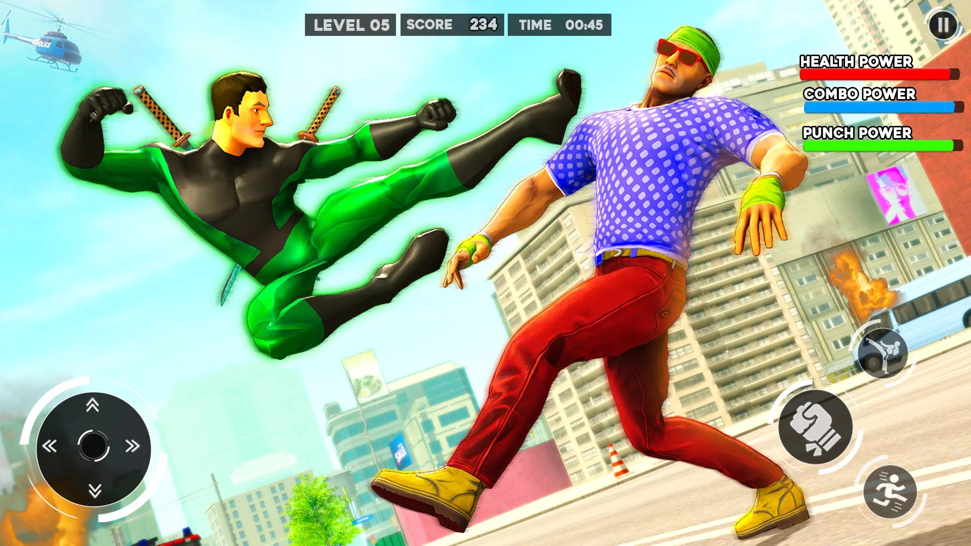 青蛙侠战歹徒(Rope frog gangster fighter)游戏完整版