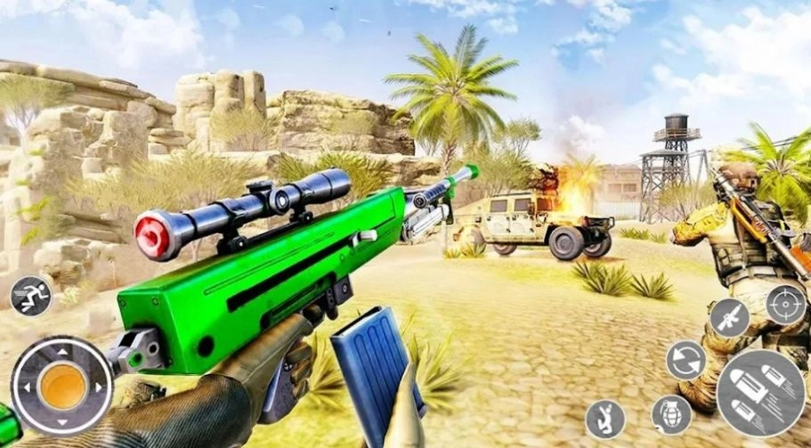 真正的射击军团FPS(FPS Commando Shooting War Gun)游戏安装包图3