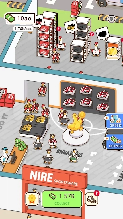 鸭鸭运动器材店(Idle Outlets Rush)手机免费版(2)