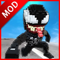 毒液蜘蛛侠像素城市