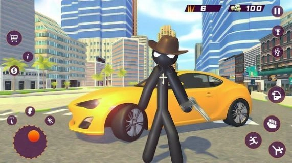 火柴人都市猎车游戏正版(1)