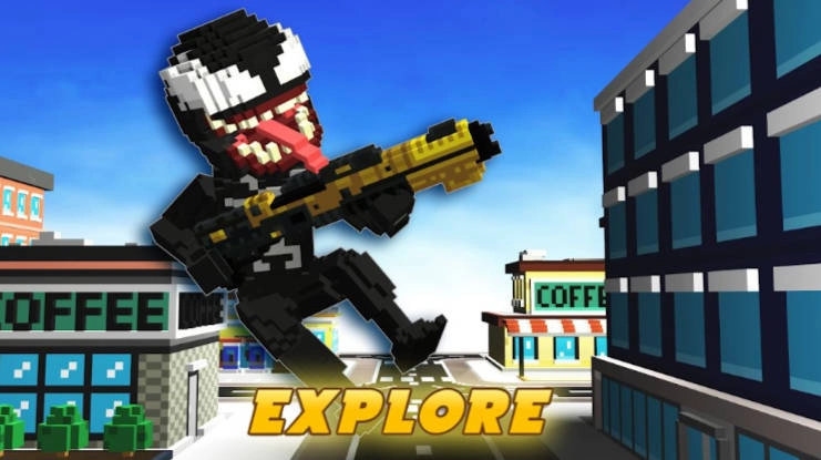 毒液蜘蛛侠像素城市