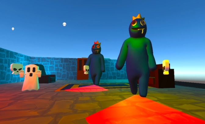 幽灵屋的彩虹朋友(Rainbow Friends In Ghost House)安卓免费版(1)