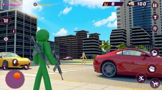 火柴人都市猎车游戏正版(2)