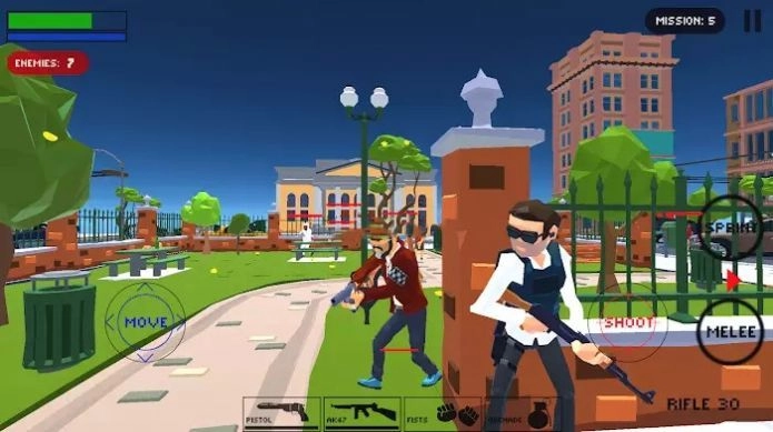 Polygon Cover Shooter: City Police Vs. Mob War手游免费版