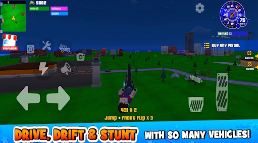 像素沙盒模拟器(Gangs Wars：Pixel Shooter RP)手游免费版(3)