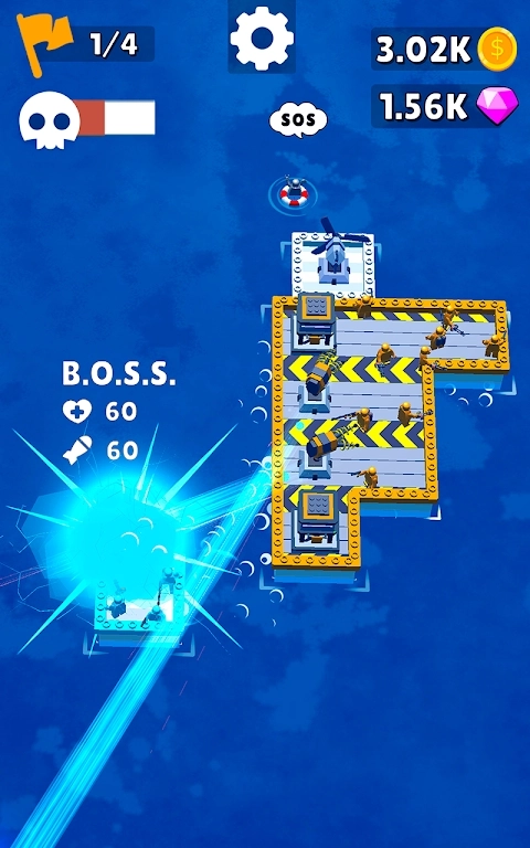 海上战船(Sea Battle Raft)最新版(1)