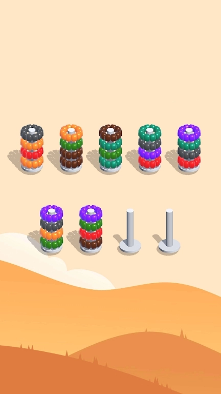 圈圈颜色排序(Sort Color Hoop)手机版(1)