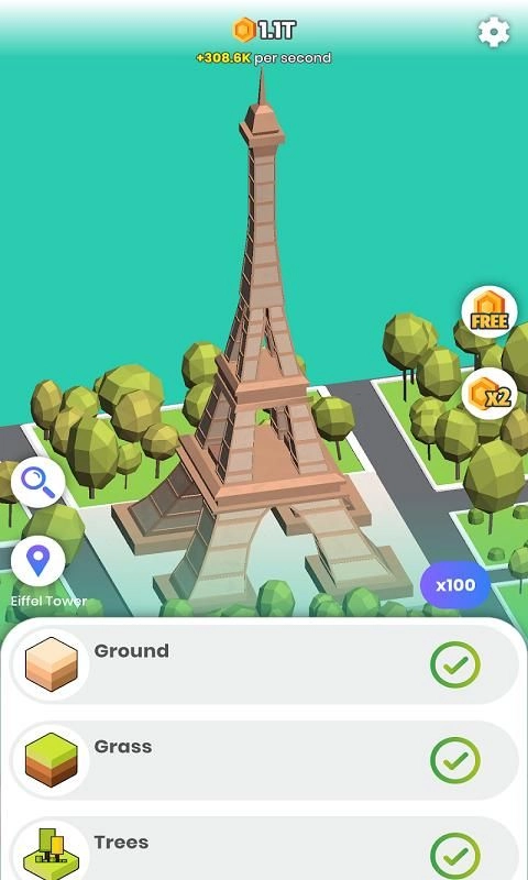 闲置建造世界著名建筑(Idle Landmarks)游戏纯净最新版