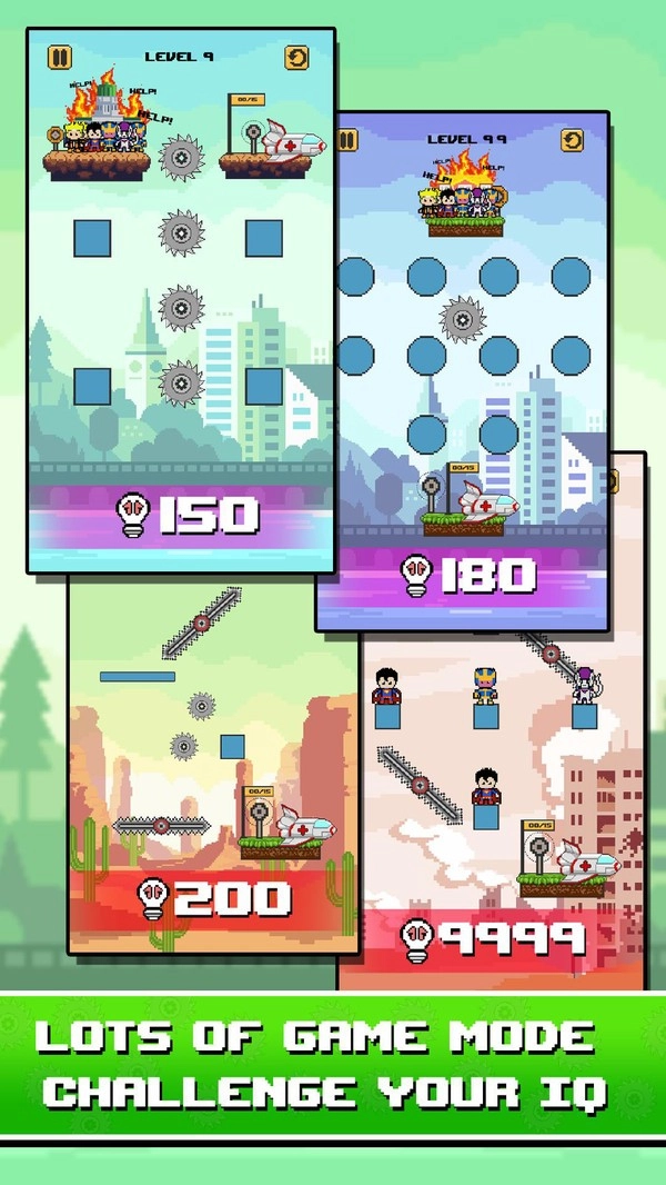 火柴人绳索救援英雄游戏绿色版