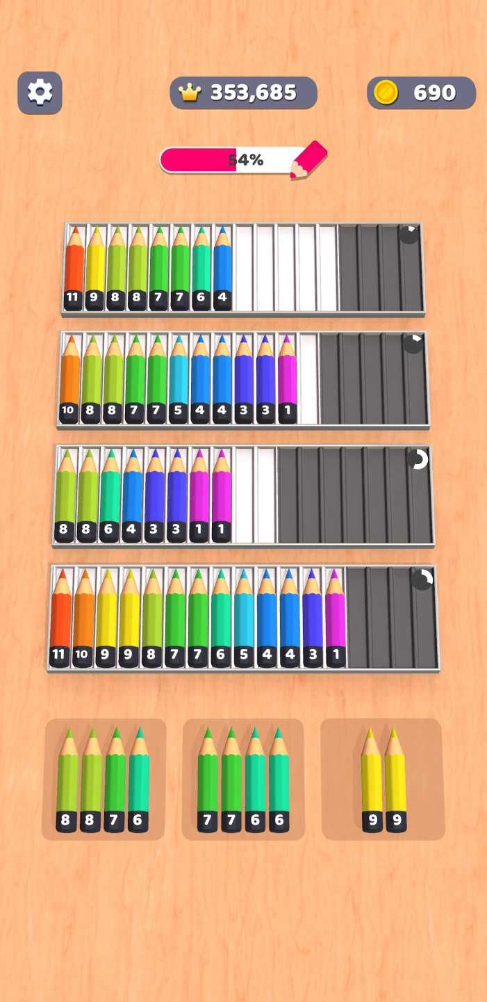 铅笔排序3D(Pencil Sort 3D)游戏官方版(2)