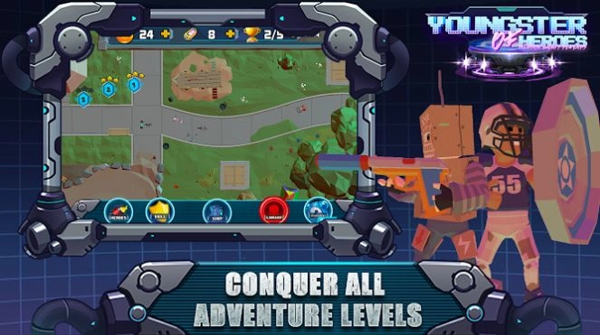 英雄小子入侵银河保卫战(Youngster of Heroes)游戏纯净版