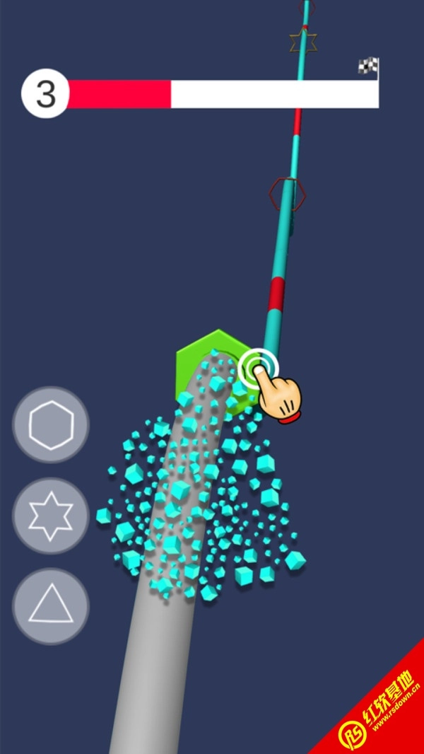 多边形切割机游戏绿色版