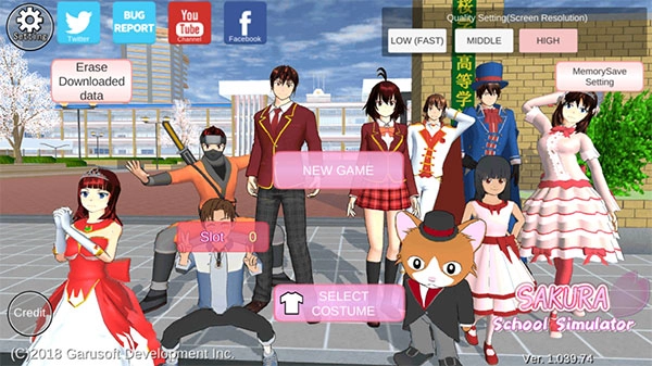 樱花校园模拟器无广告(SAKURA SchoolSimulator)游戏绿色版图3