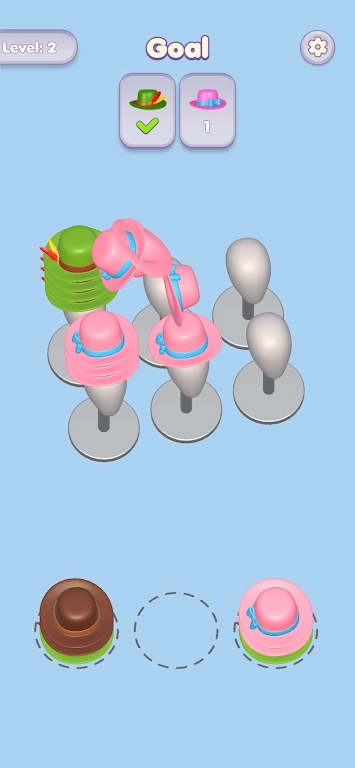 帽子排序谜题(Hat Sort)游戏纯净最新版(2)