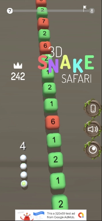 冲向球门的蛇3D(3D Snake Safari)游戏完整版