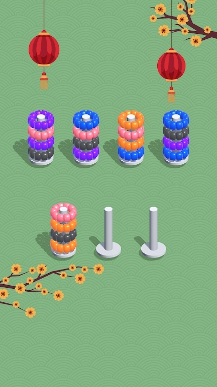 圈圈颜色排序(Sort Color Hoop)手机版(2)