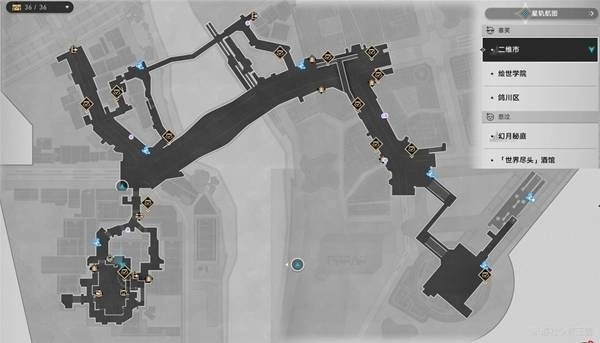 在崩坏星穹铁道的二相乐园地图中，秘技点分布在哪些地方呀？