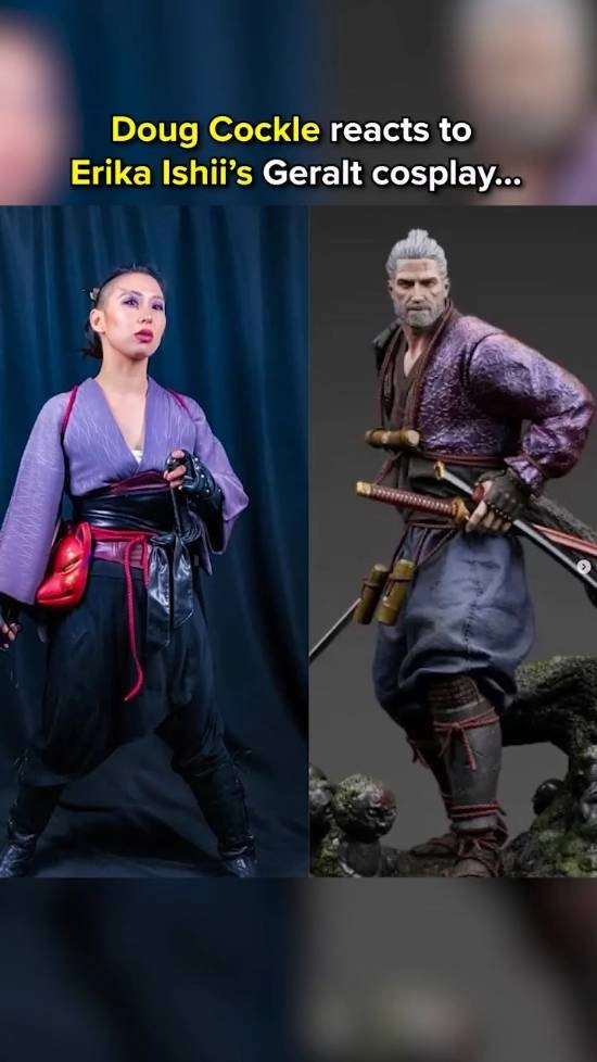 浪人杰洛特COS由《羊蹄山》女主演绎，配音老哥的情绪价值简直爆棚