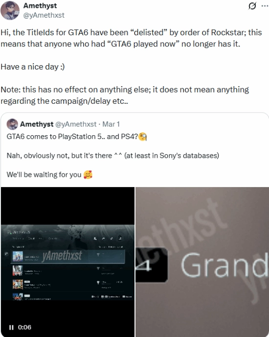 紧急消息！《GTA6》相关内容在PS商店被调整背后缘由浮出水面