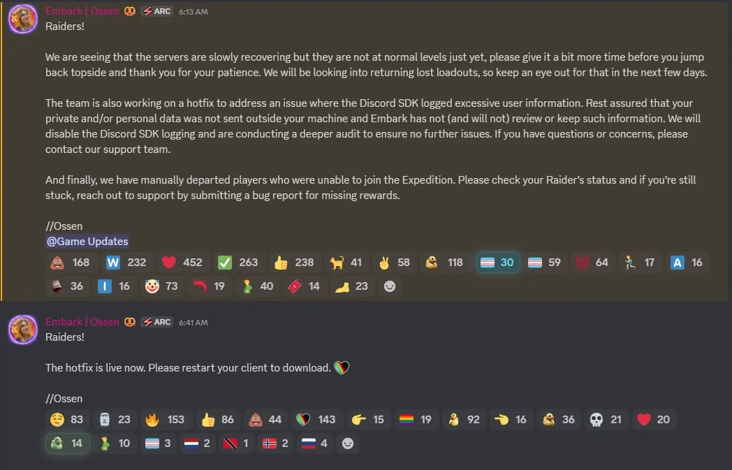 《ARCRaiders》栽了！曝料称该游戏泄露玩家私信与令牌