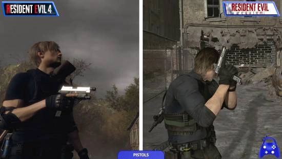 对比《生化9》和《生化4RE》的武器细节，哪款游戏的武器手感更胜一筹？