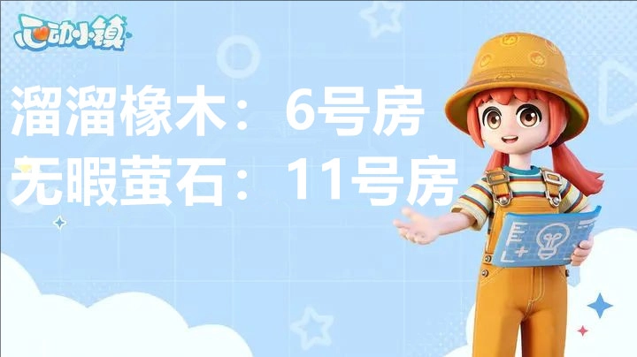 3月12日心动小镇溜溜橡木与无暇荧石的具体位置