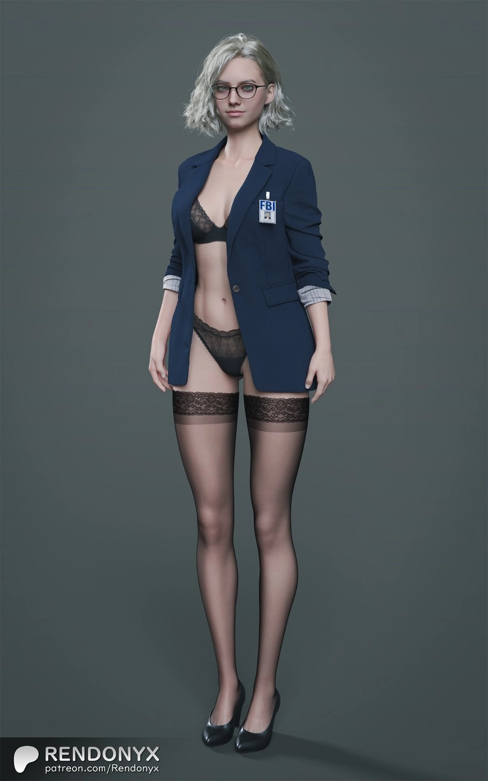 3D创作者发布《生化危机：安魂曲》格蕾丝性感内衣造型图粉丝强烈请求制作同款模型