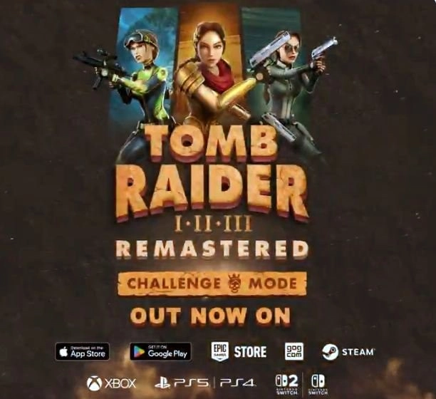 《古墓丽影123重制版》现已登陆Switch2及移动平台，重大更新同步上线