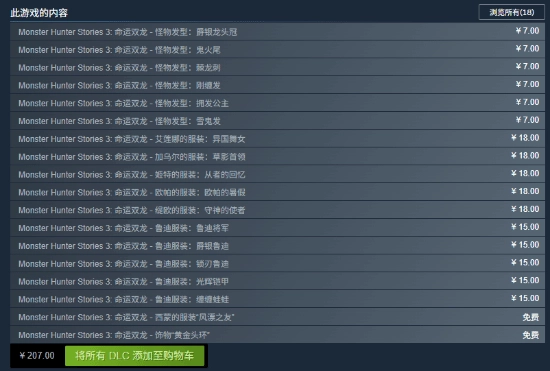 卡普空经典操作：《怪猎物语3》发售伊始便推出16个DLC