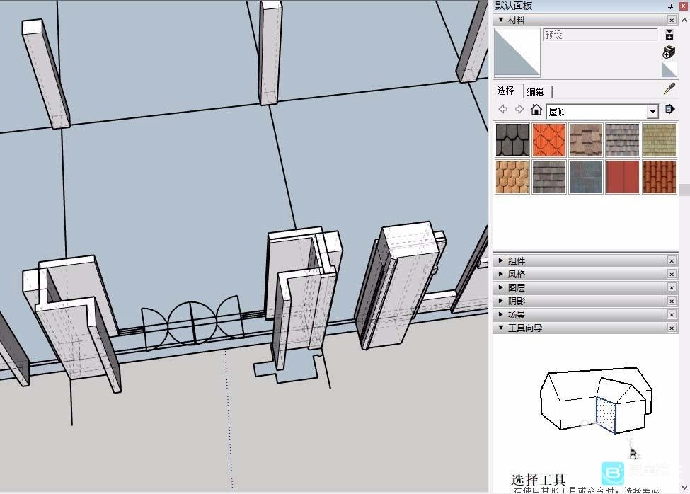 草图大师外墙内保温的设计方法