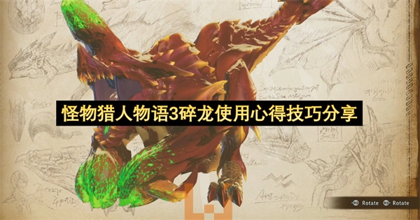 怪物猎人物语3碎龙使用技巧及心得分享