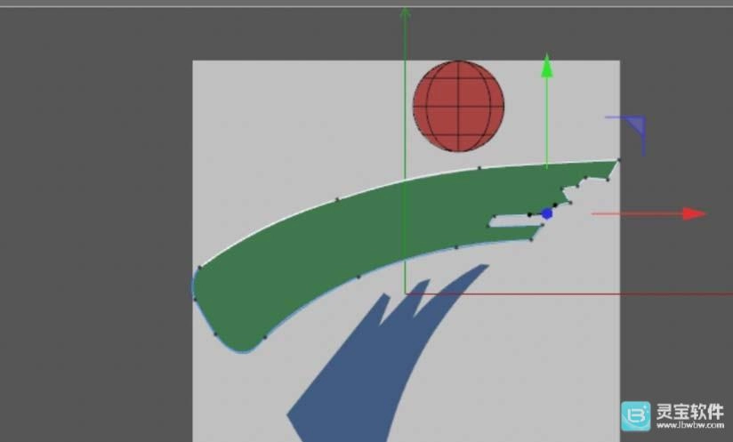 C4D中如何临摹电视台的标志