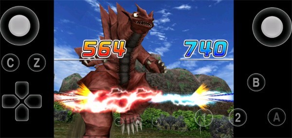 大怪兽格斗DX操作界面