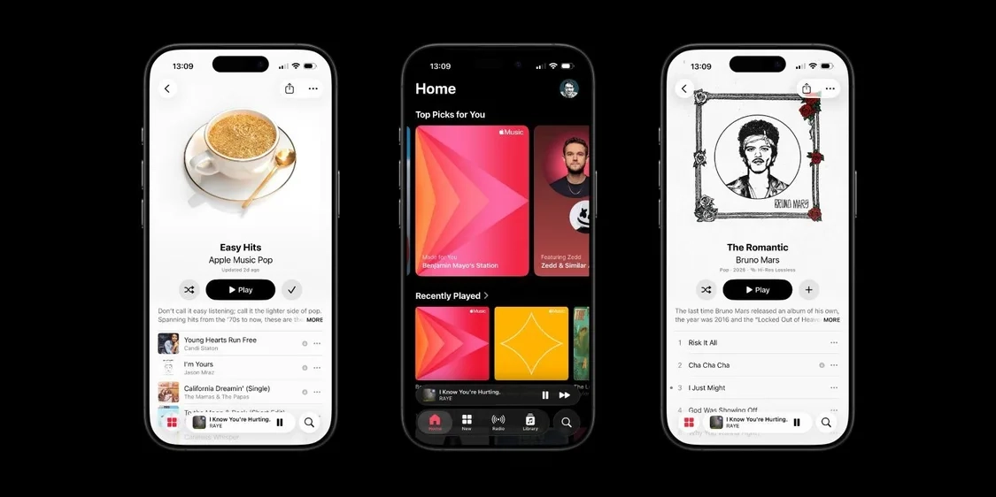 部分用户反映在升级苹果iOS26.4系统后，AppleMusic的自适应界面出现了“闪光弹”问题