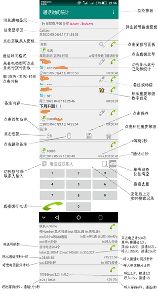 通话时间统计图1
