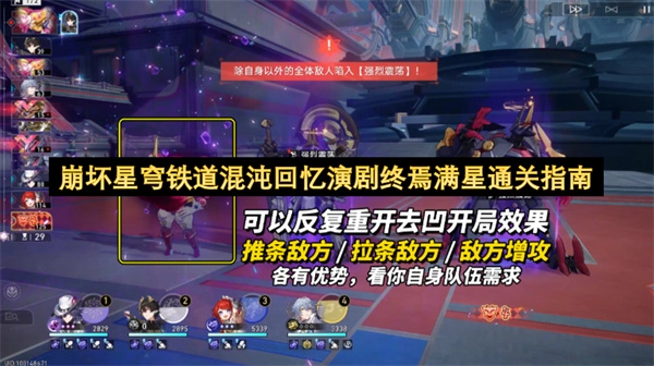 崩坏星穹铁道混沌回忆演剧终焉关卡满星通关攻略