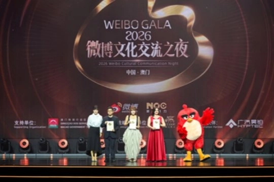 《愤怒的小鸟》在2026微博之夜中摘得“国际经典IP荣誉”奖项