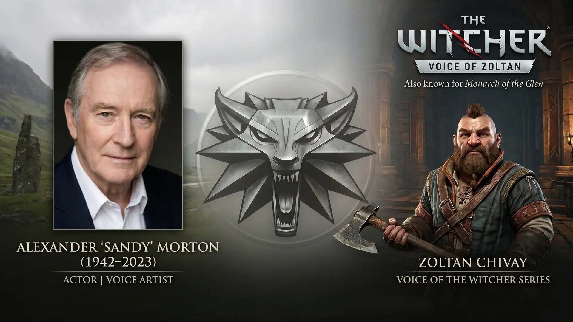 为《巫师3》矮人角色卓尔坦&middot;齐瓦配音的演员去世，终年81岁