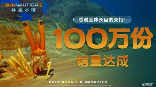 抢先体验阶段的《Subnautica 2：异星水域》已上线，其全球销量数据现已超过100万